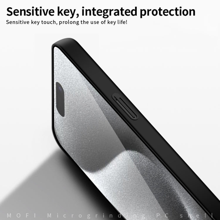 For iPhone 16 Pro Max MOFI Frosted PC Ultra-thin Hard Phone Case(Black)