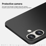 For iPhone 16 MOFI Frosted PC Ultra-thin Hard Phone Case(Black)