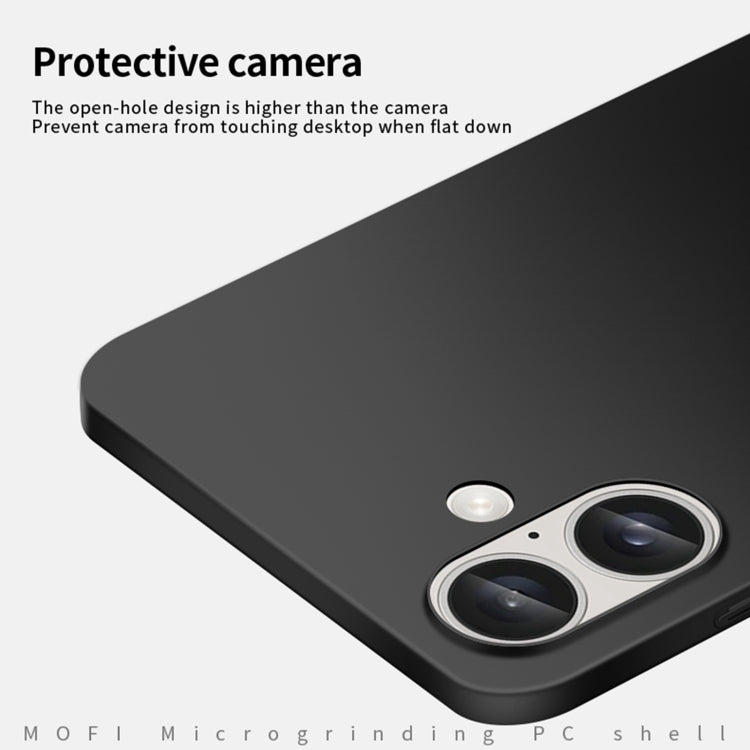 For iPhone 16 Plus MOFI Frosted PC Ultra-thin Hard Phone Case(Rose Gold)
