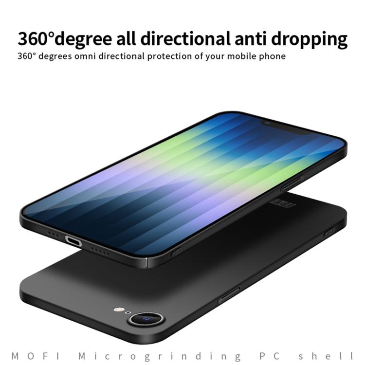 For iPhone 16e MOFI Frosted PC Ultra-thin Hard Phone Case(Rose Gold) - iPhone 16e Cases by MOFI | Online Shopping South Africa | PMC TechLife | Buy Now Pay Later Mobicred