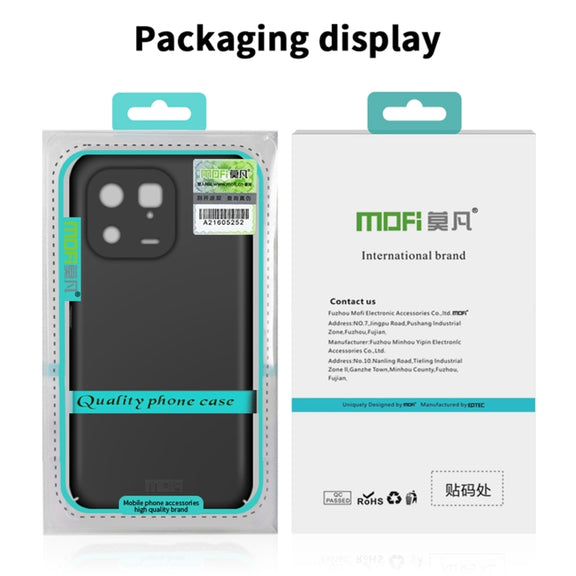 For iPhone 16e MOFI Frosted PC Ultra-thin Hard Phone Case(Red)