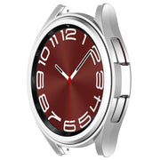 For Samsung Galaxy Watch 6 Classic 47mm Half Coverage Hollow PC Watch Protective Case(Silver)
