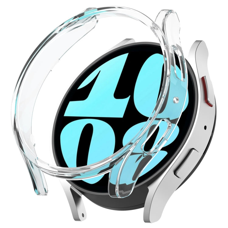 For Samsung Galaxy Watch 6 40mm Half Coverage Hollow PC Watch Protective Case(Transparent) - Watch Cases by PMC TechLife | Online Shopping South Africa | PMC TechLife