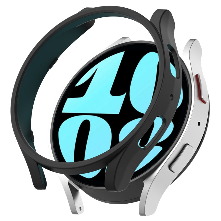 For Samsung Galaxy Watch 6 44mm Half Coverage Hollow PC Watch Protective Case(Black) - Watch Cases by PMC TechLife | Online Shopping South Africa | PMC TechLife