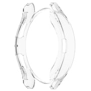 For Samsung Galaxy Watch6 Classic 47mm Electroplated TPU Half Pack Hollow Watch Protective Case(Transparent)