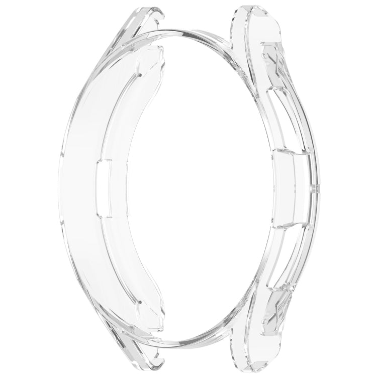 For Samsung Galaxy Watch6 Classic 43mm Electroplated TPU Half Pack Hollow Watch Protective Case(Transparent) - Watch Cases by PMC TechLife | Online Shopping South Africa | PMC TechLife