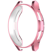 For Samsung Galaxy Watch6 Classic 43mm Electroplated TPU Half Pack Hollow Watch Protective Case(Pink)