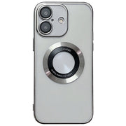 For iPhone 16 Electroplating Magsafe TPU Phone Case(Silvery)