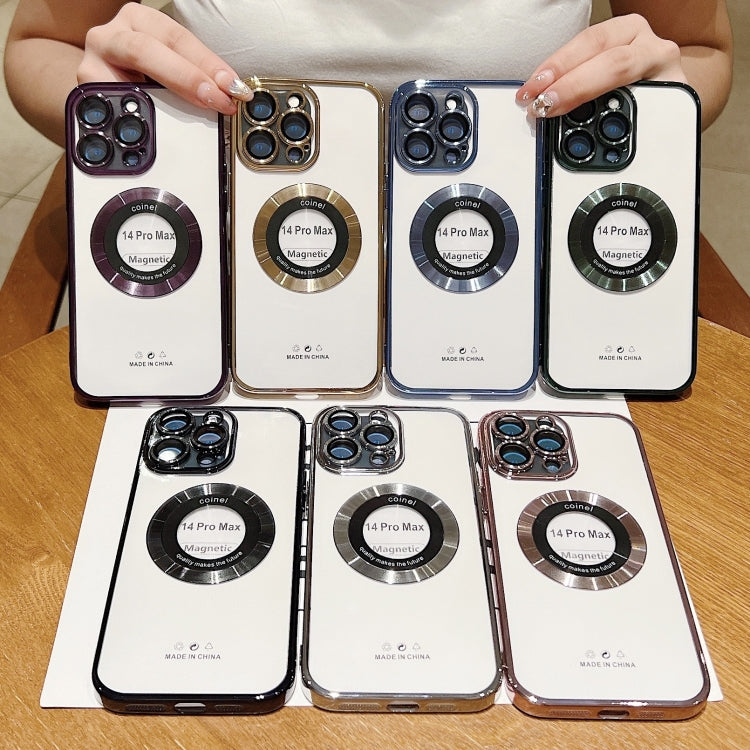 For iPhone 16 Pro Max Electroplating Magsafe TPU Phone Case(Golden) - iPhone 16 Pro Max Cases by PMC TechLife | Online Shopping South Africa | PMC TechLife | Buy Now Pay Later Mobicred