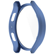 For Samsung Galaxy Watch6 44mm PC + Tempered Film Integrated Watch Protective Case(Midnight Blue)