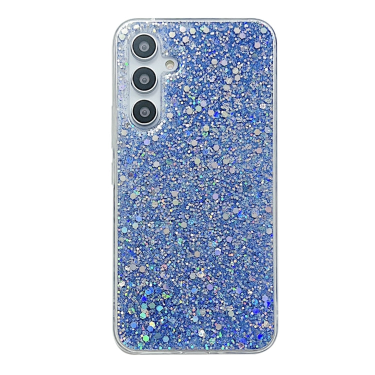 For Samsung Galaxy S24 5G Glitter Sequins Epoxy TPU Phone Case(Blue) - Galaxy S24 5G Cases by PMC TechLife | Online Shopping South Africa | PMC TechLife