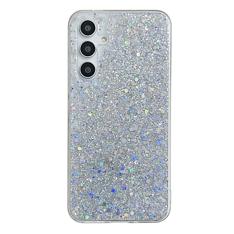 For Samsung Galaxy S24 5G Glitter Sequins Epoxy TPU Phone Case(Silver) - Galaxy S24 5G Cases by PMC TechLife | Online Shopping South Africa | PMC TechLife