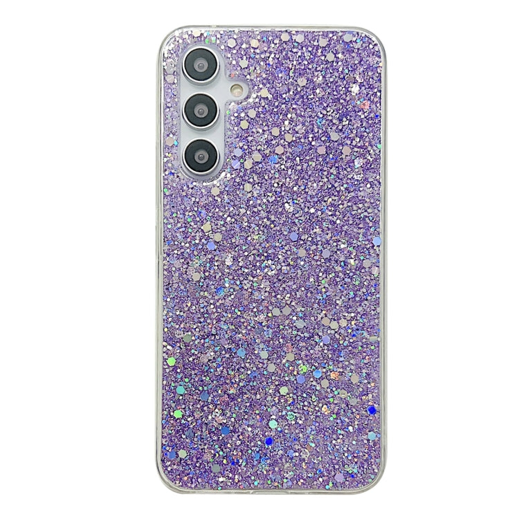 For Samsung Galaxy S24+ 5G Glitter Sequins Epoxy TPU Phone Case(Purple) - Galaxy S24+ 5G Cases by PMC TechLife | Online Shopping South Africa | PMC TechLife