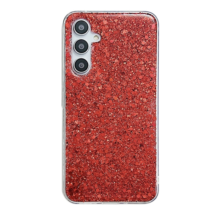 For Samsung Galaxy S24+ 5G Glitter Sequins Epoxy TPU Phone Case(Red) - Galaxy S24+ 5G Cases by PMC TechLife | Online Shopping South Africa | PMC TechLife
