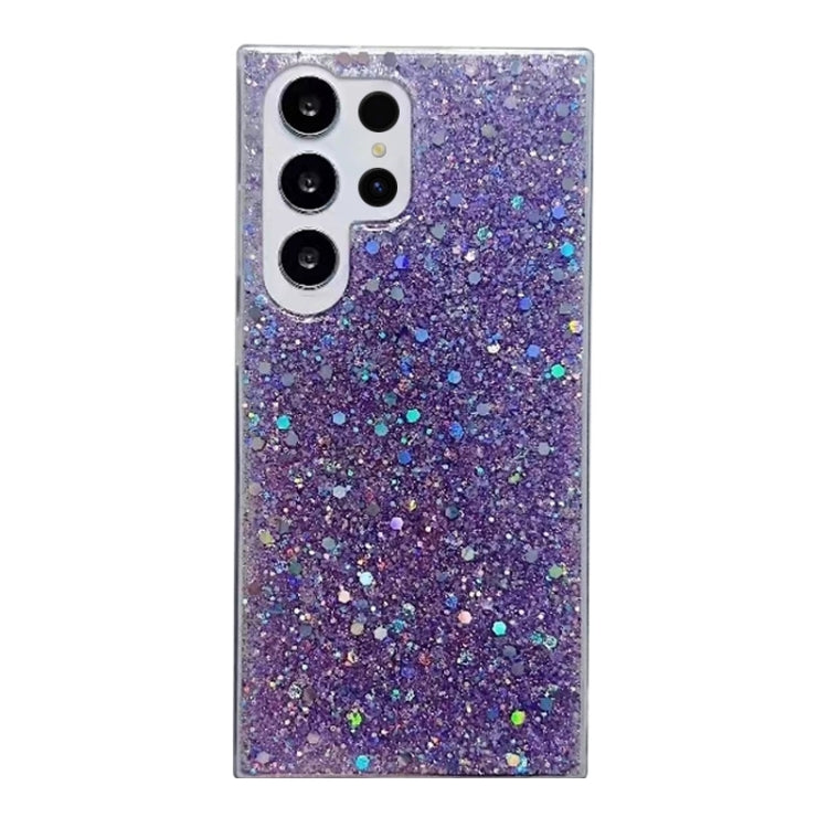 For Samsung Galaxy S24 Ultra 5G Glitter Sequins Epoxy TPU Phone Case(Purple) - Galaxy S24 Ultra 5G Cases by PMC TechLife | Online Shopping South Africa | PMC TechLife