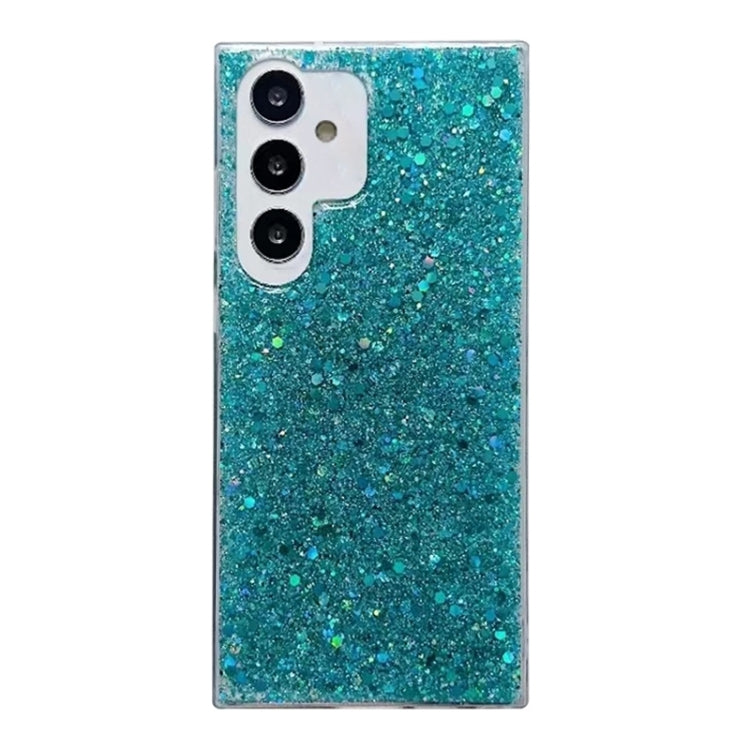 For Samsung Galaxy S25 Ultra 5G Glitter Sequins Epoxy TPU Phone Case(Green) - Galaxy S25 Ultra 5G Cases by PMC Jewellery | Online Shopping South Africa | PMC Jewellery | Buy Now Pay Later Mobicred