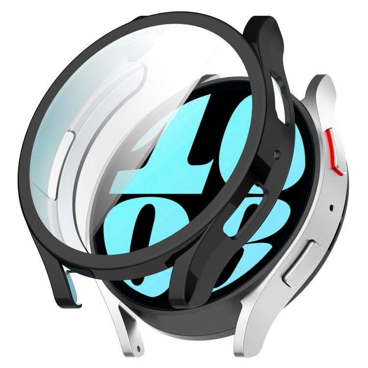 For Samsung Galaxy Watch6 44mm Full Coverage TPU Electroplated Watch Protective Case(Black) - Watch Cases by PMC TechLife | Online Shopping South Africa | PMC TechLife