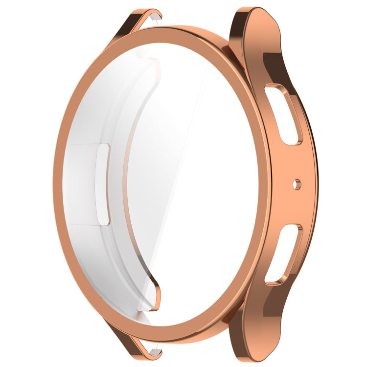 For Samsung Galaxy Watch6 44mm Full Coverage TPU Electroplated Watch Protective Case(Rose Gold) - Watch Cases by PMC TechLife | Online Shopping South Africa | PMC TechLife