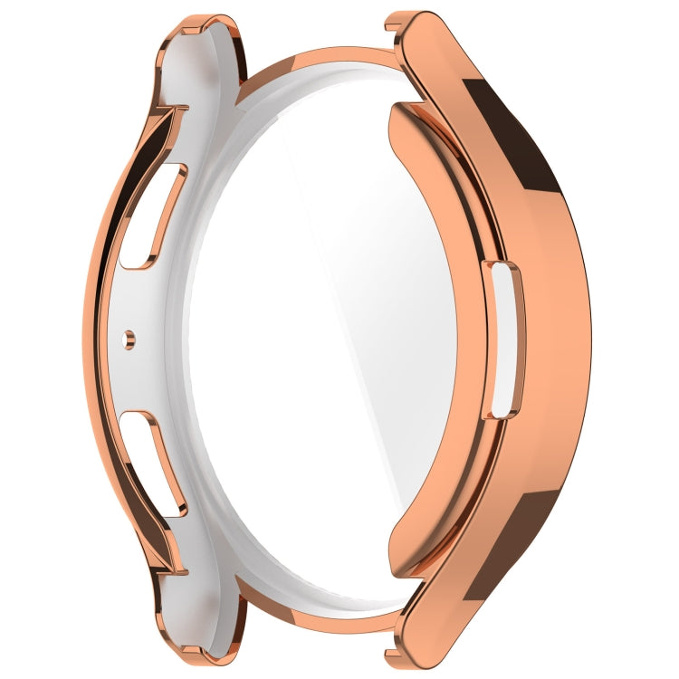 For Samsung Galaxy Watch6 44mm Full Coverage TPU Electroplated Watch Protective Case(Rose Gold) - Watch Cases by PMC TechLife | Online Shopping South Africa | PMC TechLife