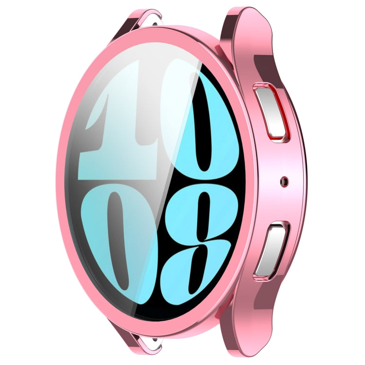 For Samsung Galaxy Watch6 44mm Full Coverage TPU Electroplated Watch Protective Case(Pink) - free shipping - PMC TechLife - Order now!