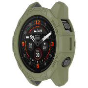 For Garmin Epix Pro / Epix Pro Gen 2 51mm / Fenix 7X / 7X Pro Armored TPU Half Wrapped Watch Protective Case(Green)