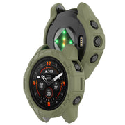 For Garmin Epix Pro / Epix Pro Gen 2 42mm / Fenix 7S / 7S Pro Armored TPU Half Wrapped Watch Protective Case(Green)
