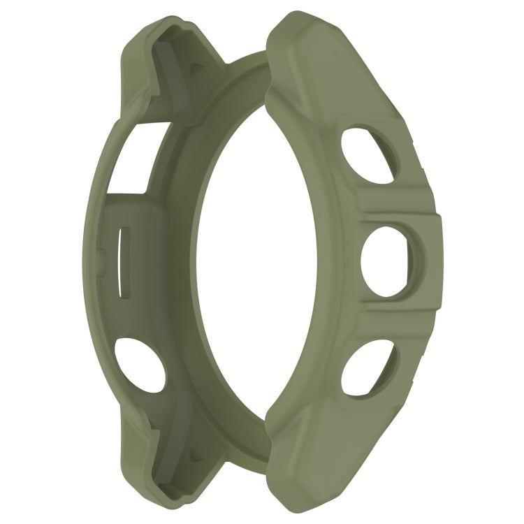 For Garmin Epix Pro / Epix Pro Gen 2 42mm / Fenix 7S / 7S Pro Armored TPU Half Wrapped Watch Protective Case(Green)