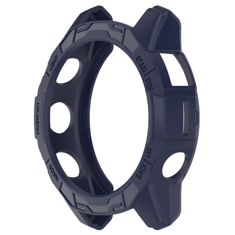 For Garmin Epix Pro 42mm / Fenix 7S / 7S Pro Armored TPU Half Wrapped Watch Protective Case(Blue) - Watch Cases by PMC TechLife | Online Shopping South Africa | PMC TechLife