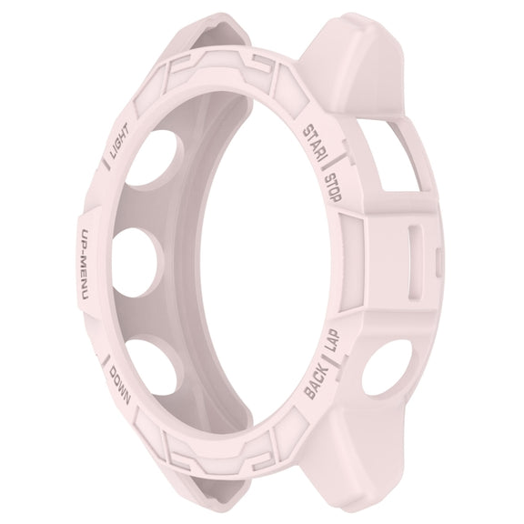 For Garmin Epix Pro / Epix Pro Gen 2 42mm / Fenix 7S / 7S Pro Armored TPU Half Wrapped Watch Protective Case(Pink)