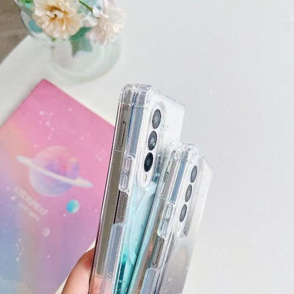 For Samsung Galaxy Z Fold5 Magsafe Glitter TPU Phone Protective Case(White)