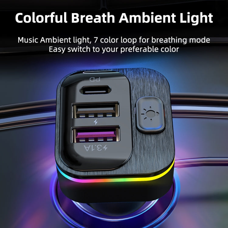 K12 With Type-C / 8-Pin Charging Cable Phone Fast Charging Adapter 2 USB + 1 Type-C PD Car Charger - Car Charger by PMC TechLife | Online Shopping South Africa | PMC TechLife | Buy Now Pay Later Mobicred