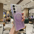For Samsung Galaxy S22+ 5G Magsafe Glitter TPU Phone Protective Case(Purple) - Galaxy S22+ 5G Cases by PMC TechLife | Online Shopping South Africa | PMC TechLife | Buy Now Pay Later Mobicred
