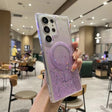 For Samsung Galaxy S22 Ultra 5G Magsafe Glitter TPU Phone Protective Case(Purple) - Galaxy S22 Ultra 5G Cases by PMC TechLife | Online Shopping South Africa | PMC TechLife