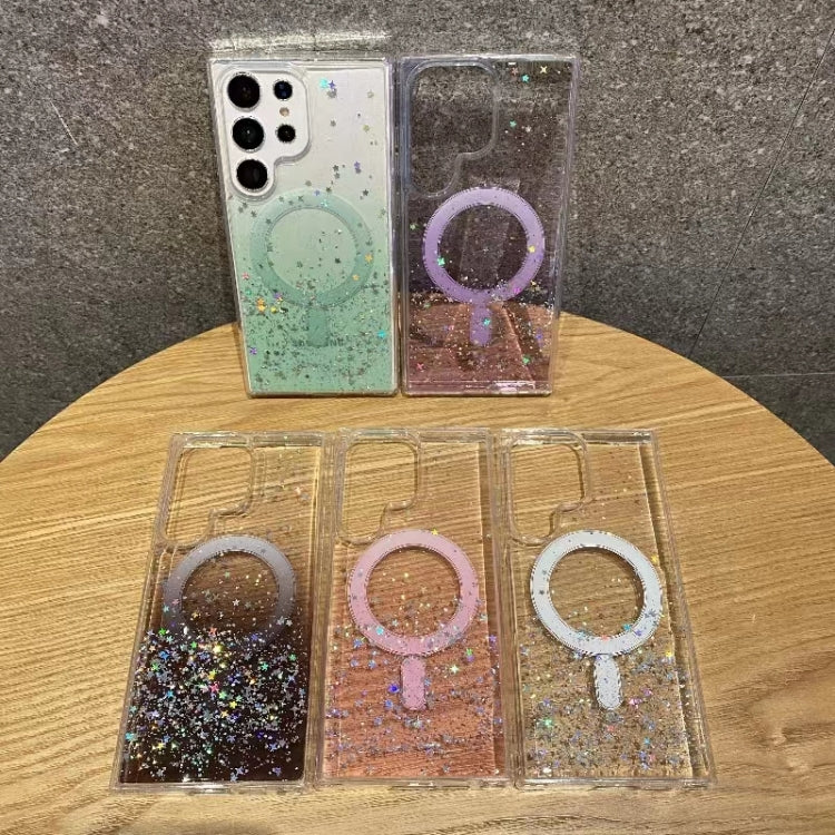 For Samsung Galaxy S23 5G Magsafe Glitter TPU Phone Protective Case(Green) - Galaxy S23 5G Cases by PMC TechLife | Online Shopping South Africa | PMC TechLife