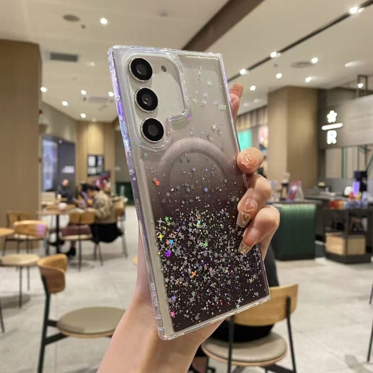 For Samsung Galaxy S23+ 5G Magsafe Glitter TPU Phone Protective Case(Black) - Galaxy S23+ 5G Cases by PMC TechLife | Online Shopping South Africa | PMC TechLife | Buy Now Pay Later Mobicred