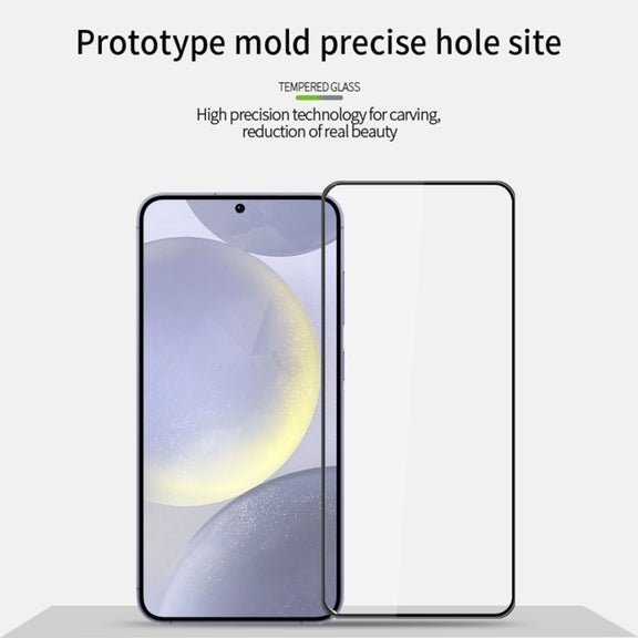 For Samsung Galaxy S25 5G PINWUYO 9H 3D Full Screen Explosion-proof Tempered Glass Film(Black)