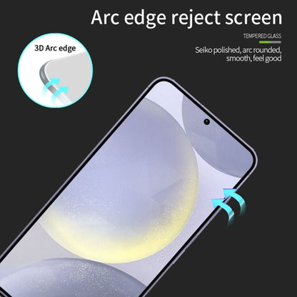 For Samsung Galaxy S25 5G PINWUYO 9H 3D Full Screen Explosion-proof Tempered Glass Film(Black) - free shipping - PMC Jewellery - Order now!