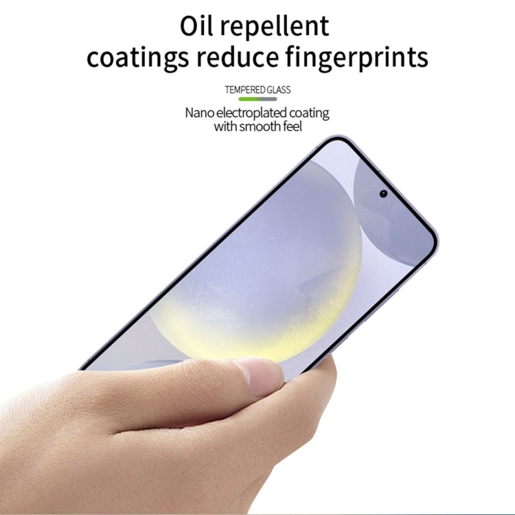 For Samsung Galaxy S25 5G PINWUYO 9H 3D Full Screen Explosion-proof Tempered Glass Film(Black) - free shipping - PMC Jewellery - Order now!
