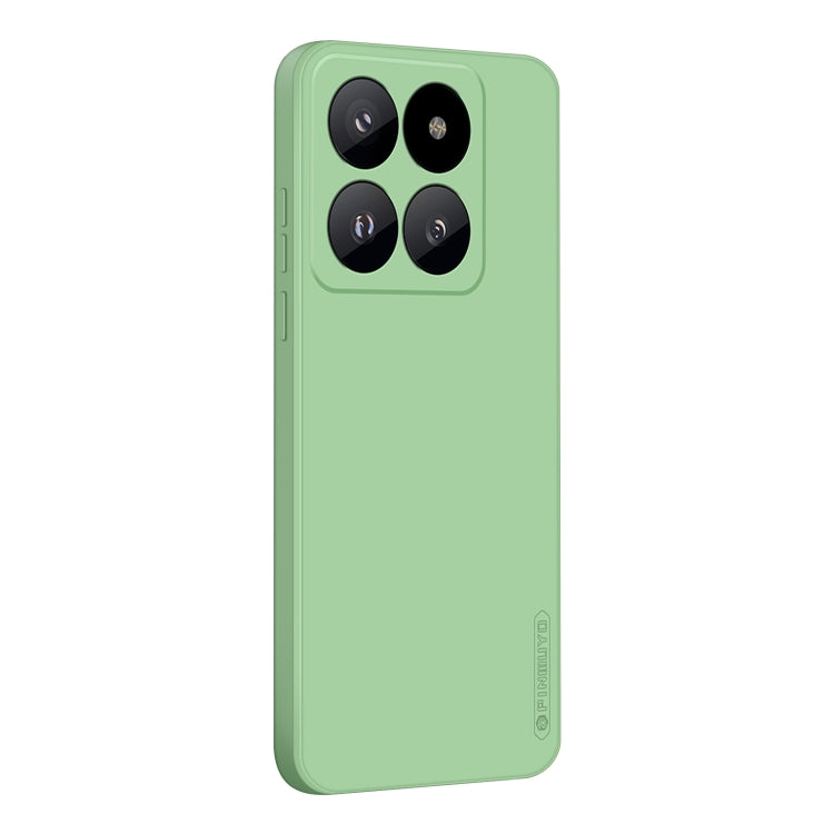 For Xiaomi 14 Pro PINWUYO Sense Series Liquid Silicone TPU Phone Case(Green) - free shipping - PMC Jewellery - Order now!