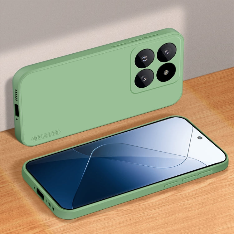 For Xiaomi 14 Pro PINWUYO Sense Series Liquid Silicone TPU Phone Case(Green) - free shipping - PMC Jewellery - Order now!