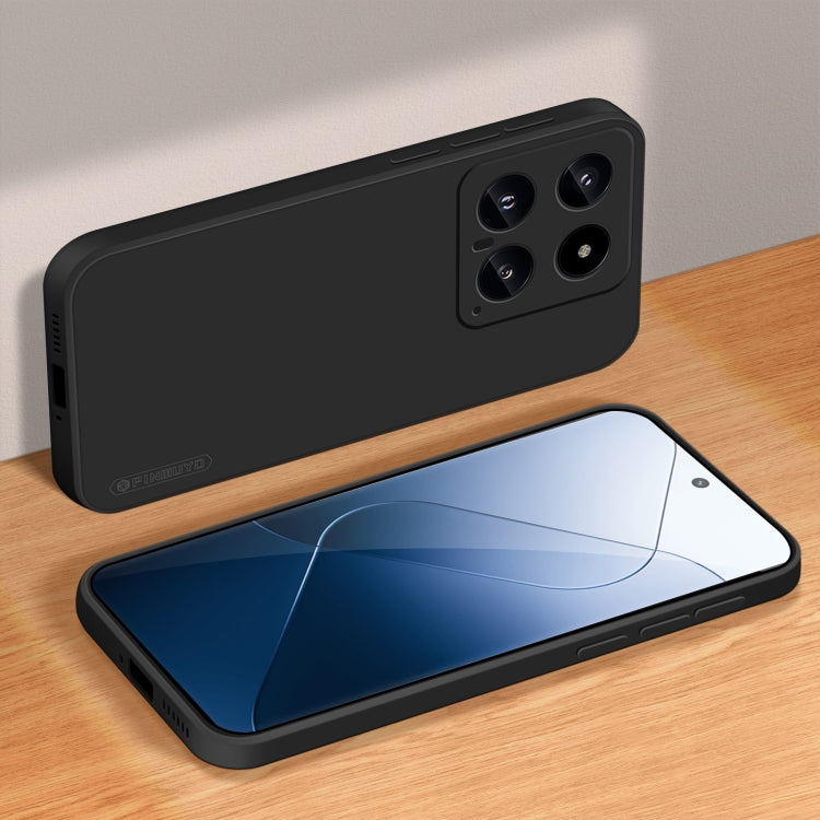 For Xiaomi 14 PINWUYO Sense Series Liquid Silicone TPU Phone Case(Black) - free shipping - PMC Jewellery - Order now!