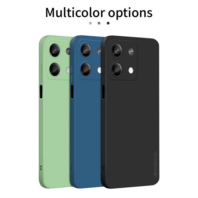 For Xiaomi Redmi Note 13 5G PINWUYO Sense Series Liquid Silicone TPU Phone Case(Black)