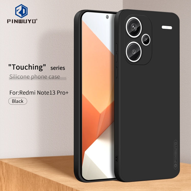For Xiaomi Redmi Note 13 Pro+ PINWUYO Sense Series Liquid Silicone TPU Phone Case(Black) - free shipping - PMC TechLife - Order now!