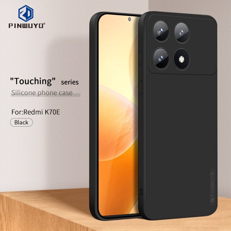 For Xiaomi Redmi K70E PINWUYO Sense Series Liquid Silicone TPU Phone Case(Black) - free shipping - PMC TechLife - Order now!