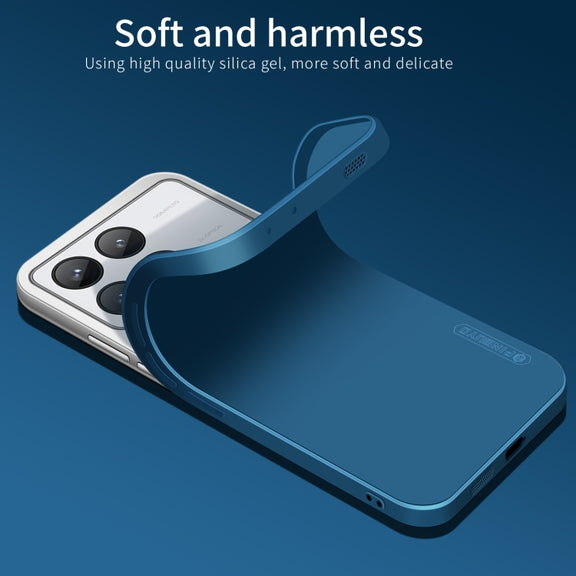 For Xiaomi Redmi K70E PINWUYO Sense Series Liquid Silicone TPU Phone Case(Black)