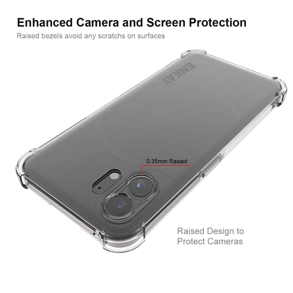 For Nothing Phone 2 ENKAY Hat-Prince Transparent TPU Shockproof Phone Case