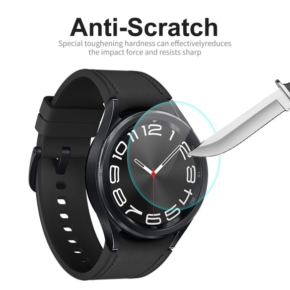 For Samsung Galaxy Watch6 Classic 43mm ENKAY 0.2mm 9H Tempered Glass Screen Protector Watch Film