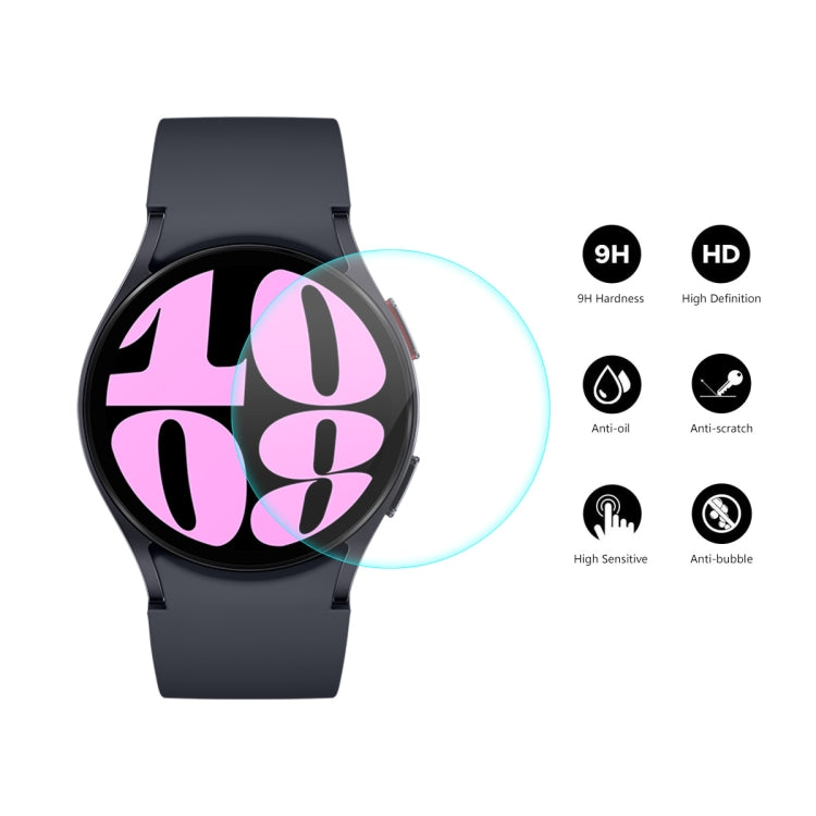 For Samsung Galaxy Watch6 40mm 2pcs ENKAY 0.2mm 9H Tempered Glass Screen Protector Watch Film - Screen Protector by ENKAY | Online Shopping South Africa | PMC TechLife