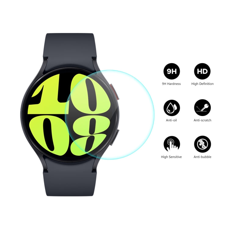 For Samsung Galaxy Watch6 44mm 2pcs ENKAY 0.2mm 9H Tempered Glass Screen Protector Watch Film - Screen Protector by ENKAY | Online Shopping South Africa | PMC TechLife