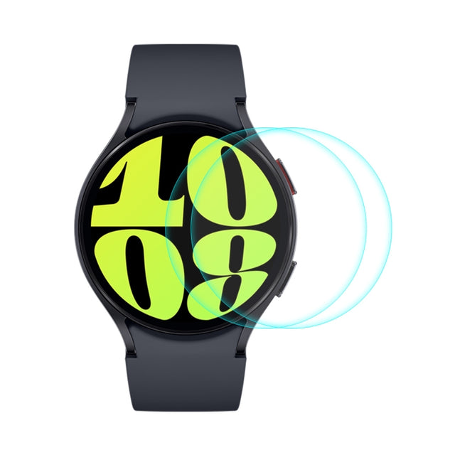 For Samsung Galaxy Watch6 44mm 2pcs ENKAY 0.2mm 9H Tempered Glass Screen Protector Watch Film